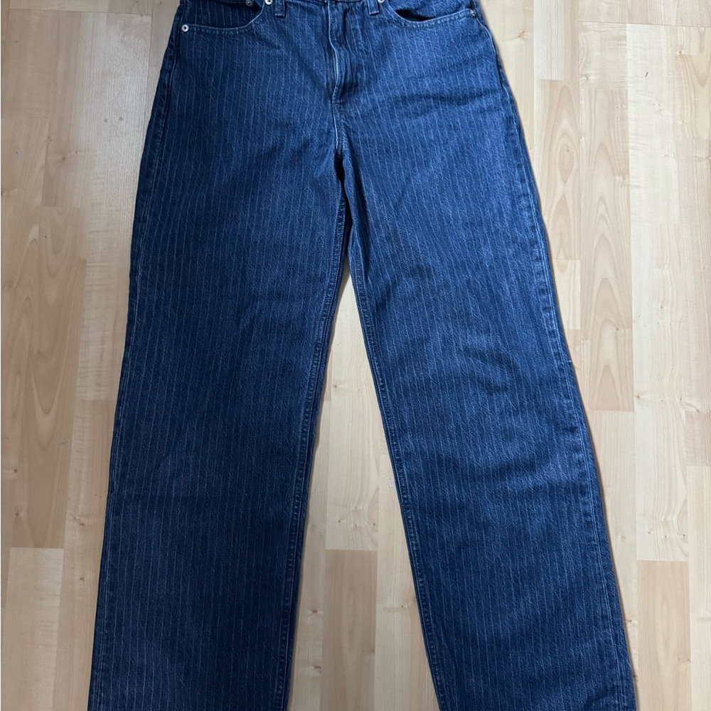 Abercrombie & Fitch Pinstripe Loose Jeans